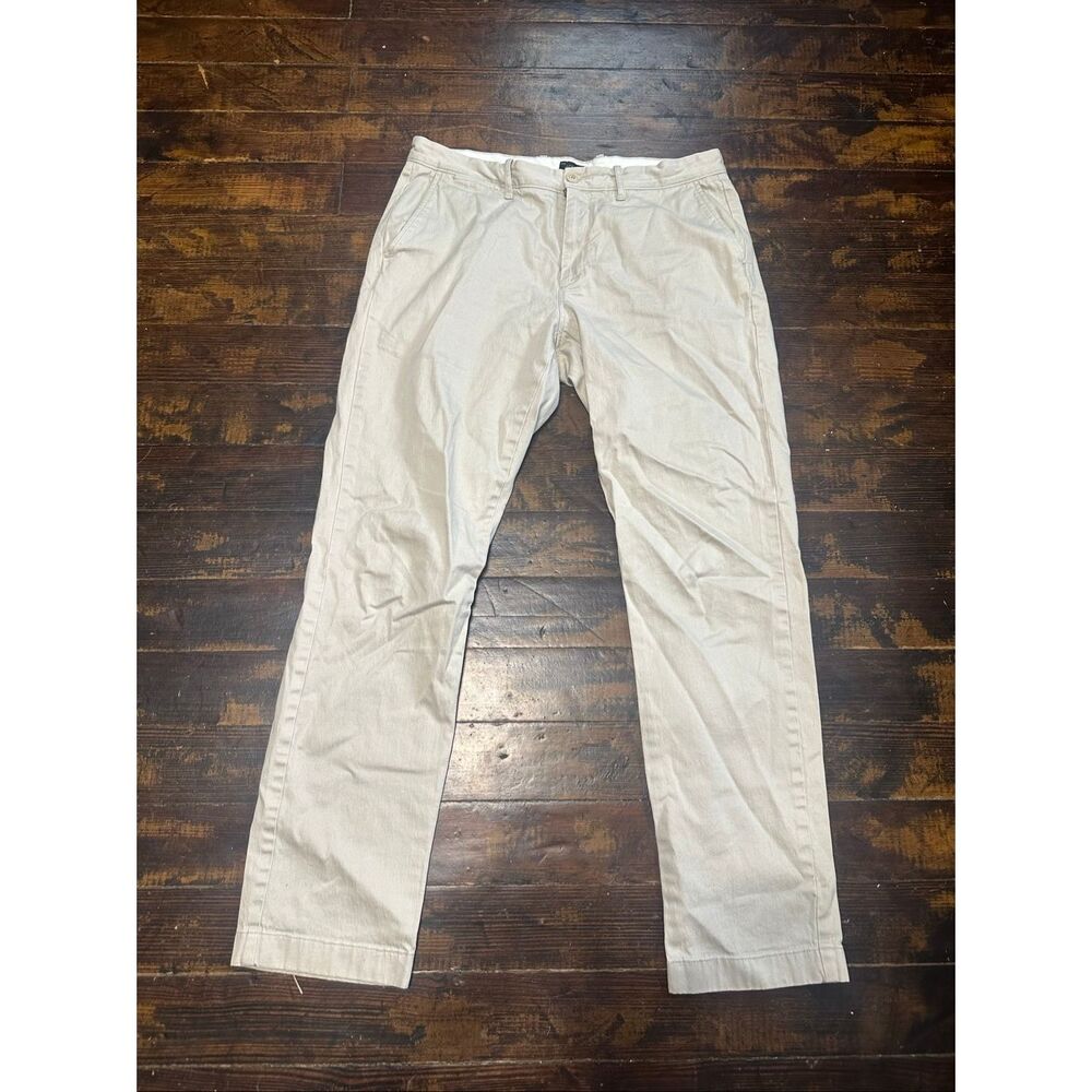 J Crew stretch 770 straight preppy Chino 32x32 flat front slacks